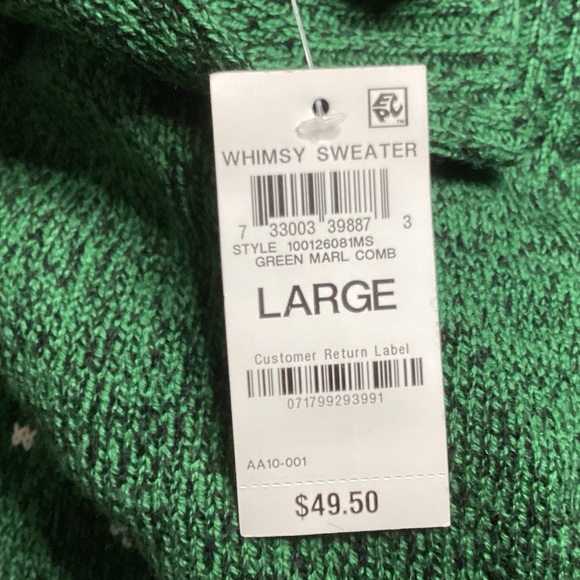 Karen Scott NWT Trio Snowman Christmas Sweater Large - Picture 10 of 12